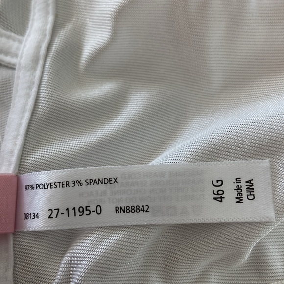 New Front Close Wireless Satin Bra Comfort Choice Woman Within White Size 46G - Picture 5 of 5
